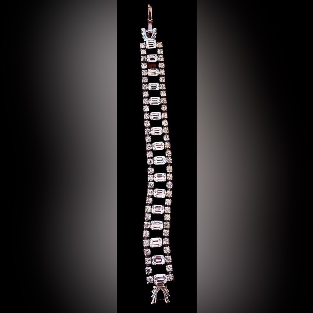 Vintage Rhinestone Costume Bracelet